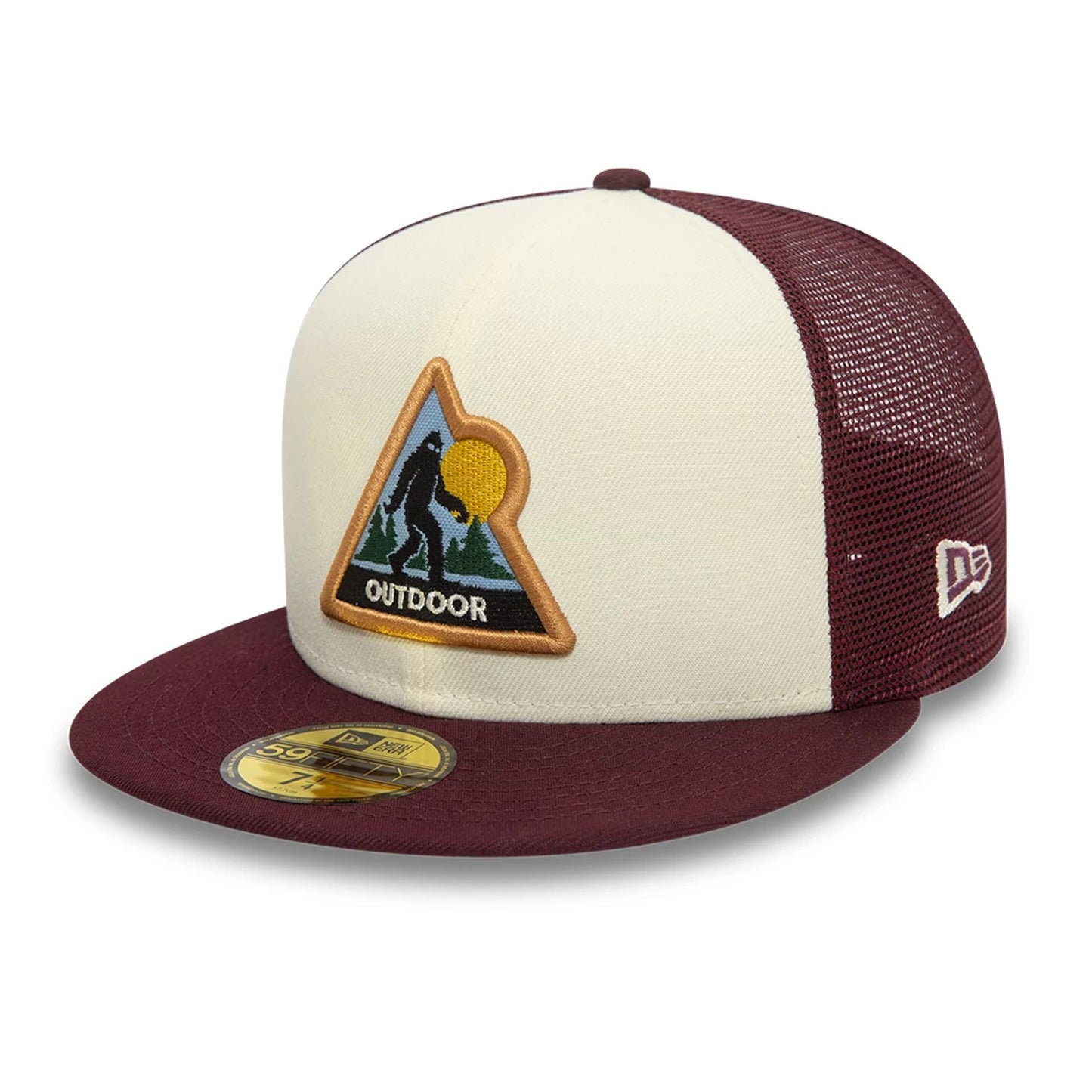 This is a New Era Cryptid Dark Purple 59FIFTY Fitted Cap 1