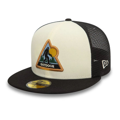 This is a New Era Cryptid Black 59FIFTY Fitted Cap 1