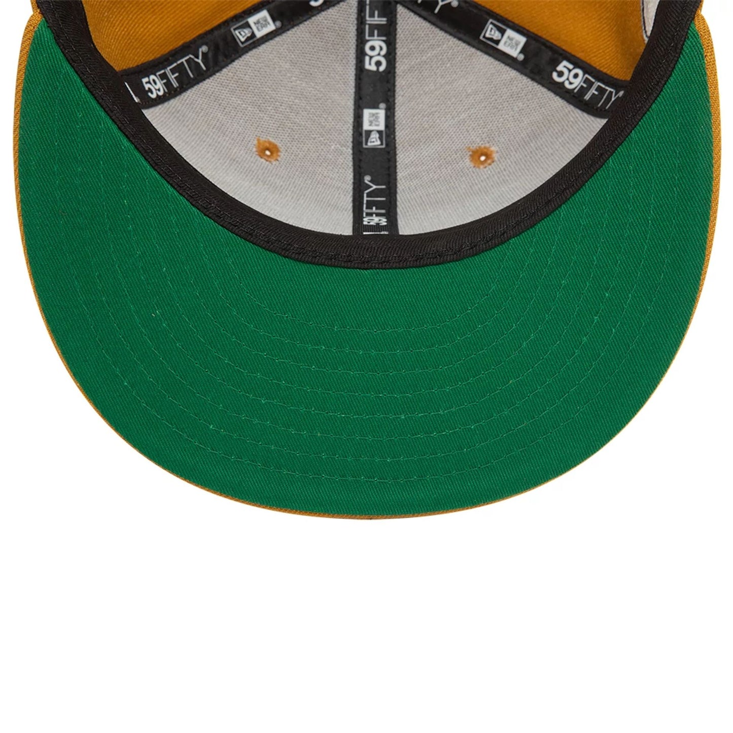 This is a New Era Shield Tan 59FIFTY Fitted Cap 5