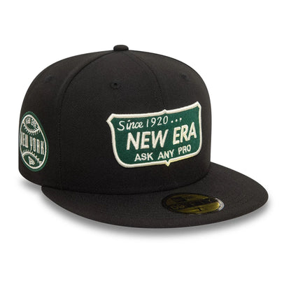 This is a New Era Shield Black 59FIFTY Fitted Cap 3