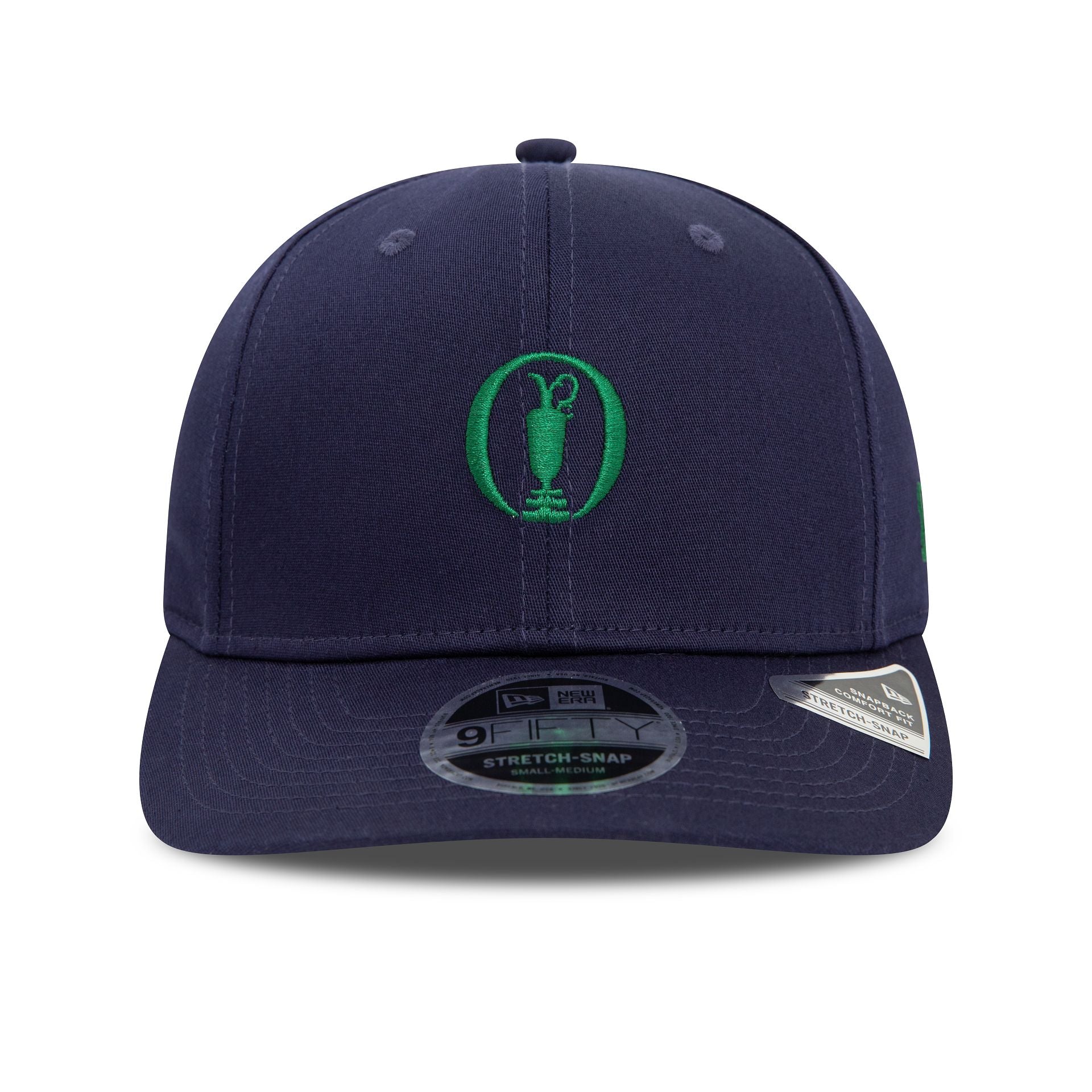 This is a The Open Championships Seasonal Navy 9FIFTY Stretch Snap Cap 3