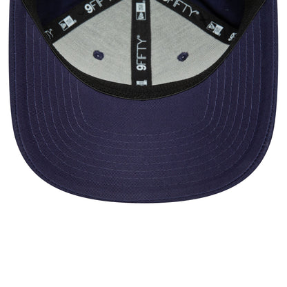 This is a The Open Championships Seasonal Navy 9FIFTY Stretch Snap Cap 5