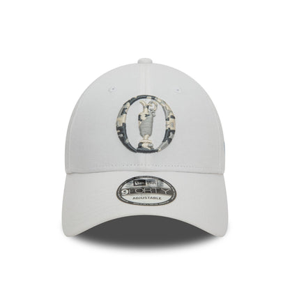 This is a The Open Championships Camo Infill White 9FORTY Adjustable Cap 2