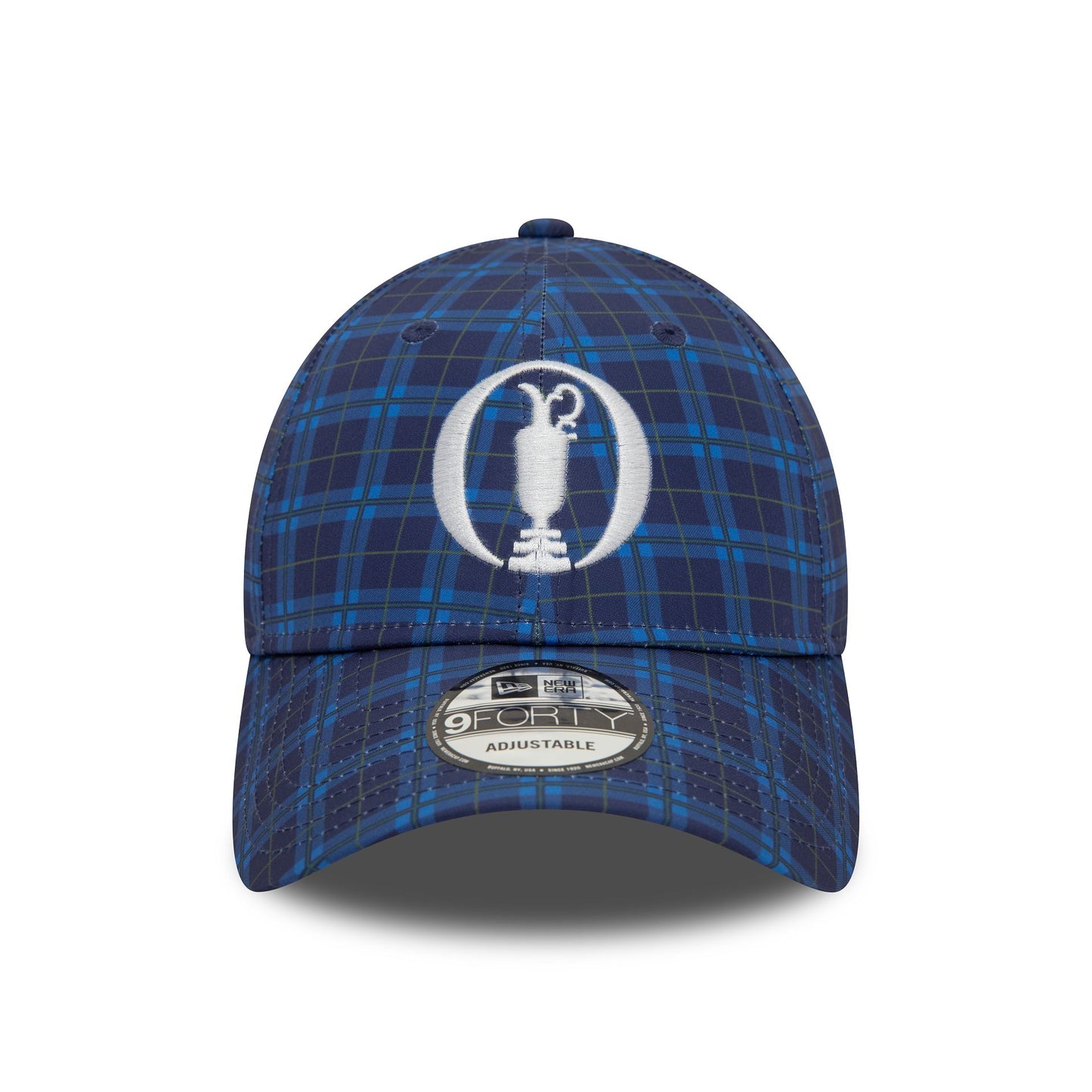 This is a The Open Championships All Over Print Tartan Blue 9FORTY Adjustable Cap 5