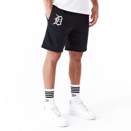 The Male model is wearing Detroit Tigers League Essential Black Shorts 7