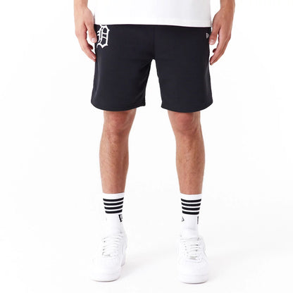 The Male model is wearing Detroit Tigers League Essential Black Shorts 6