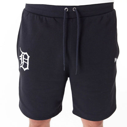 The Male model is wearing Detroit Tigers League Essential Black Shorts 5