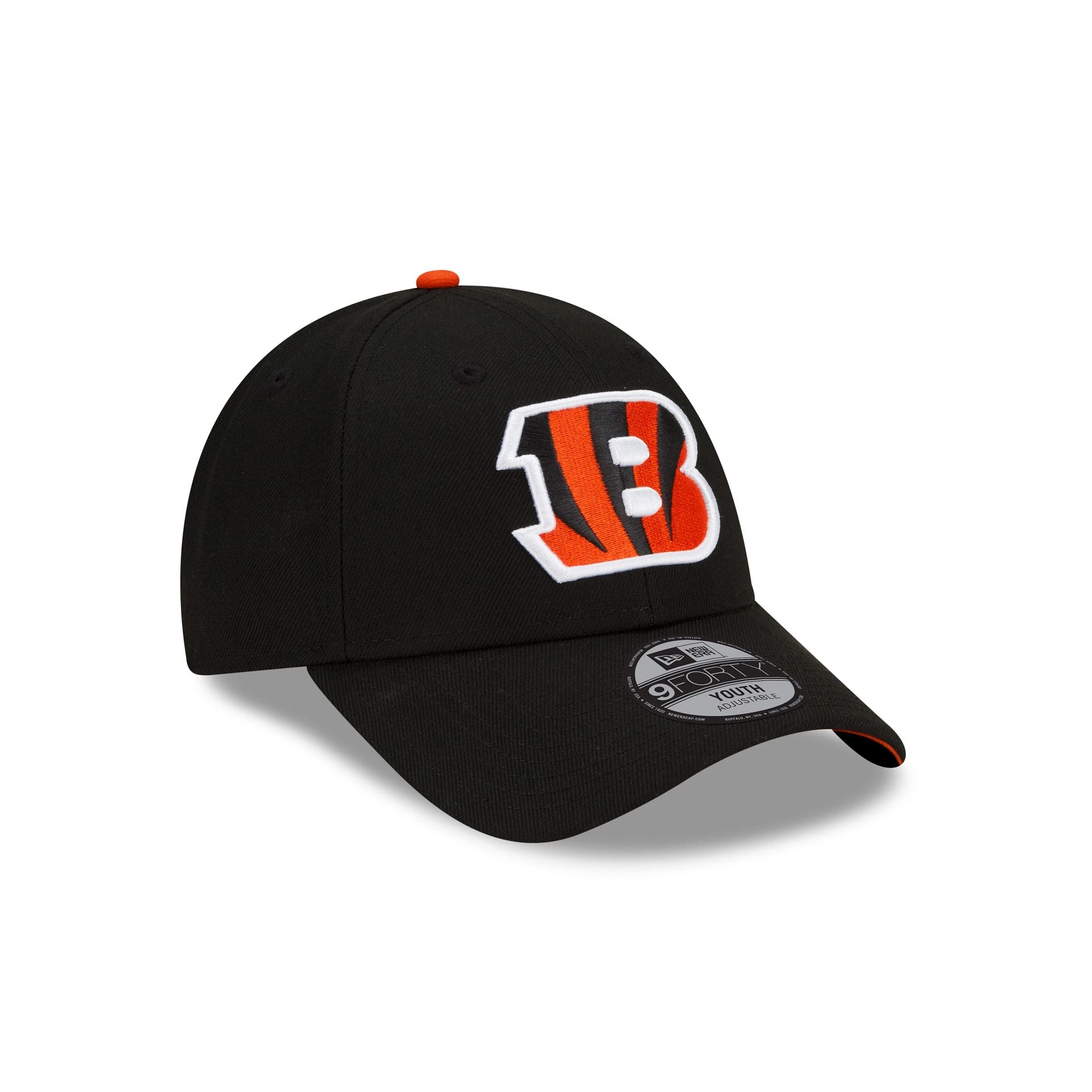 This is a Cincinnati Bengals Youth NFL The League Black 9FORTY Adjustable Cap 6