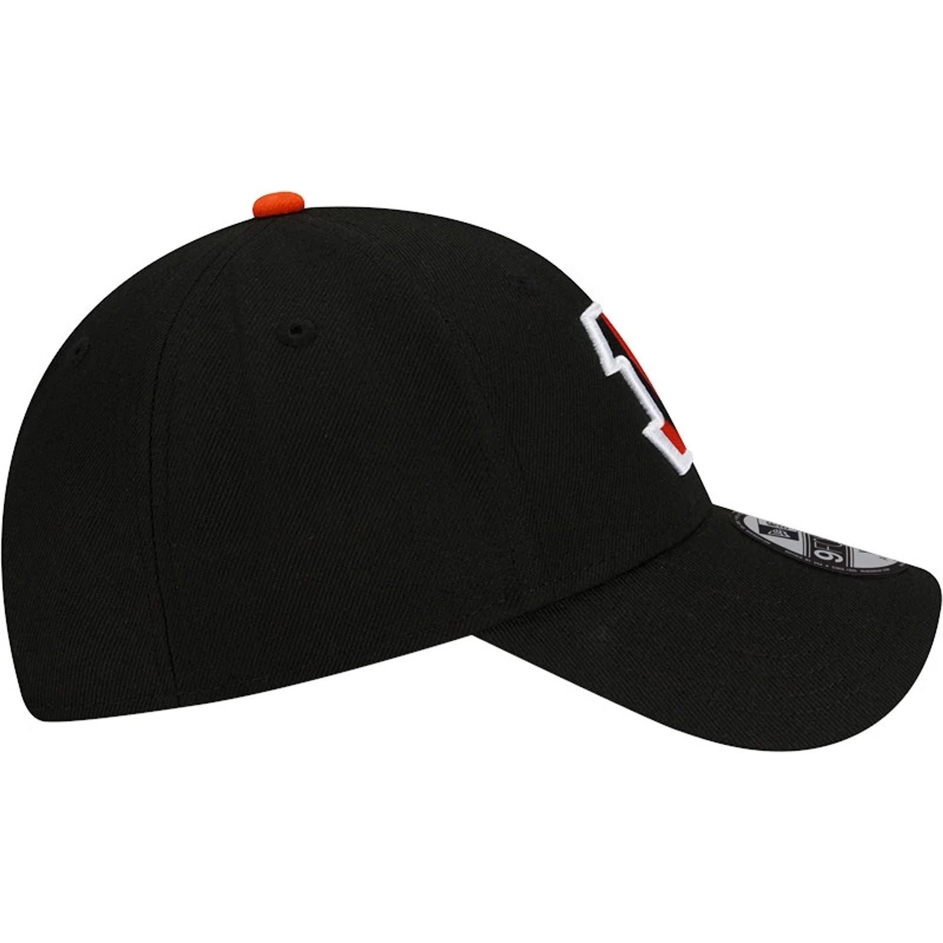 This is a Cincinnati Bengals Youth NFL The League Black 9FORTY Adjustable Cap 5