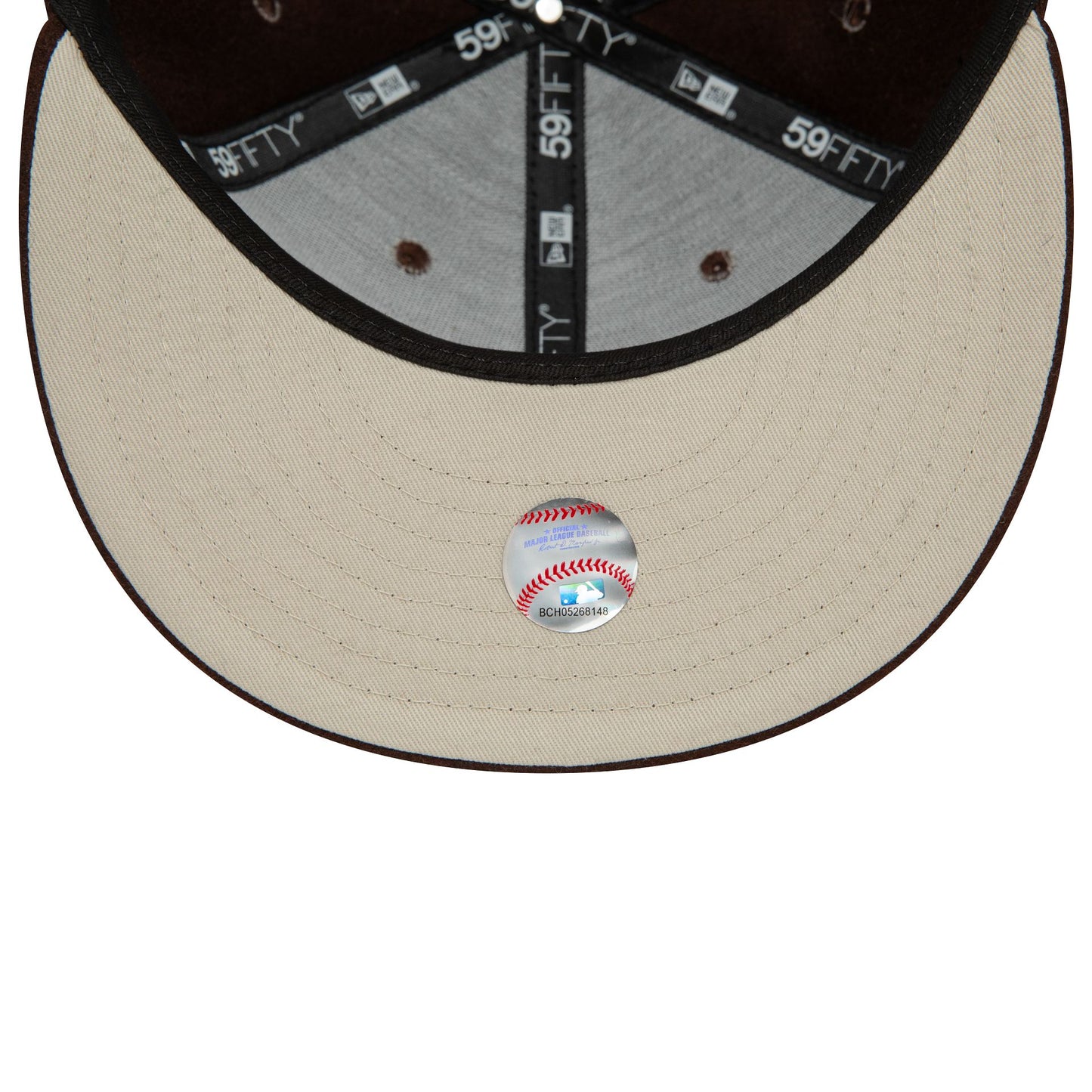 This is a Chicago White Sox Team Piping Wool Dark Brown 59FIFTY Fitted Cap 2