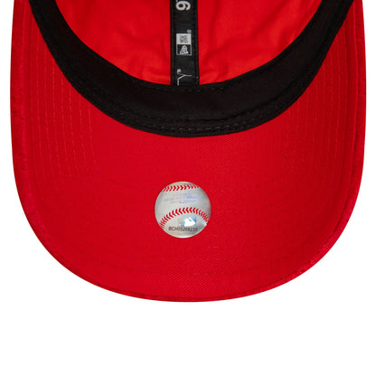 This is a New York Yankees Quilted Velvet Red 9TWENTY Adjustable Cap 5