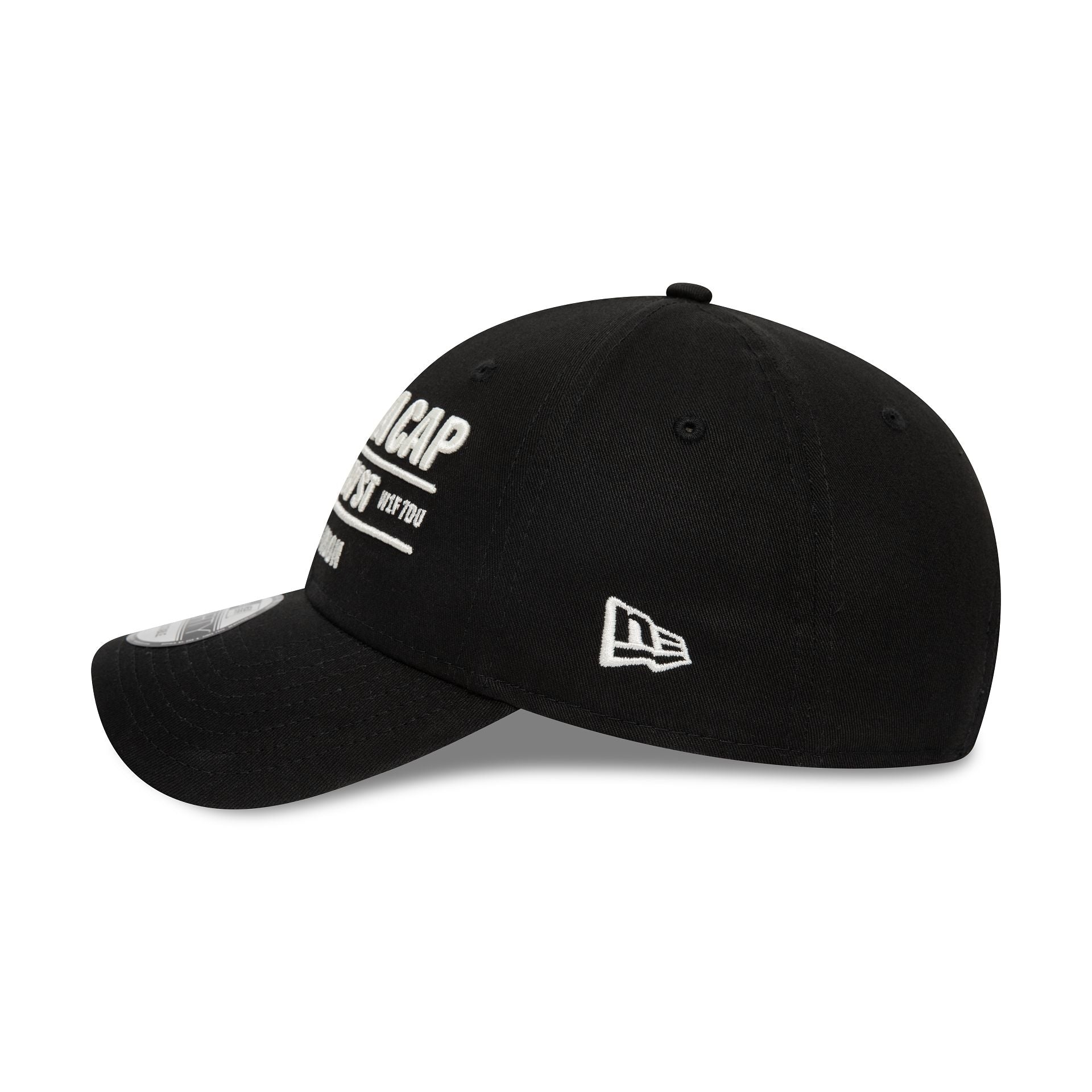 This is a New Era Carnaby Address Black 9FORTY Adjustable Cap 6