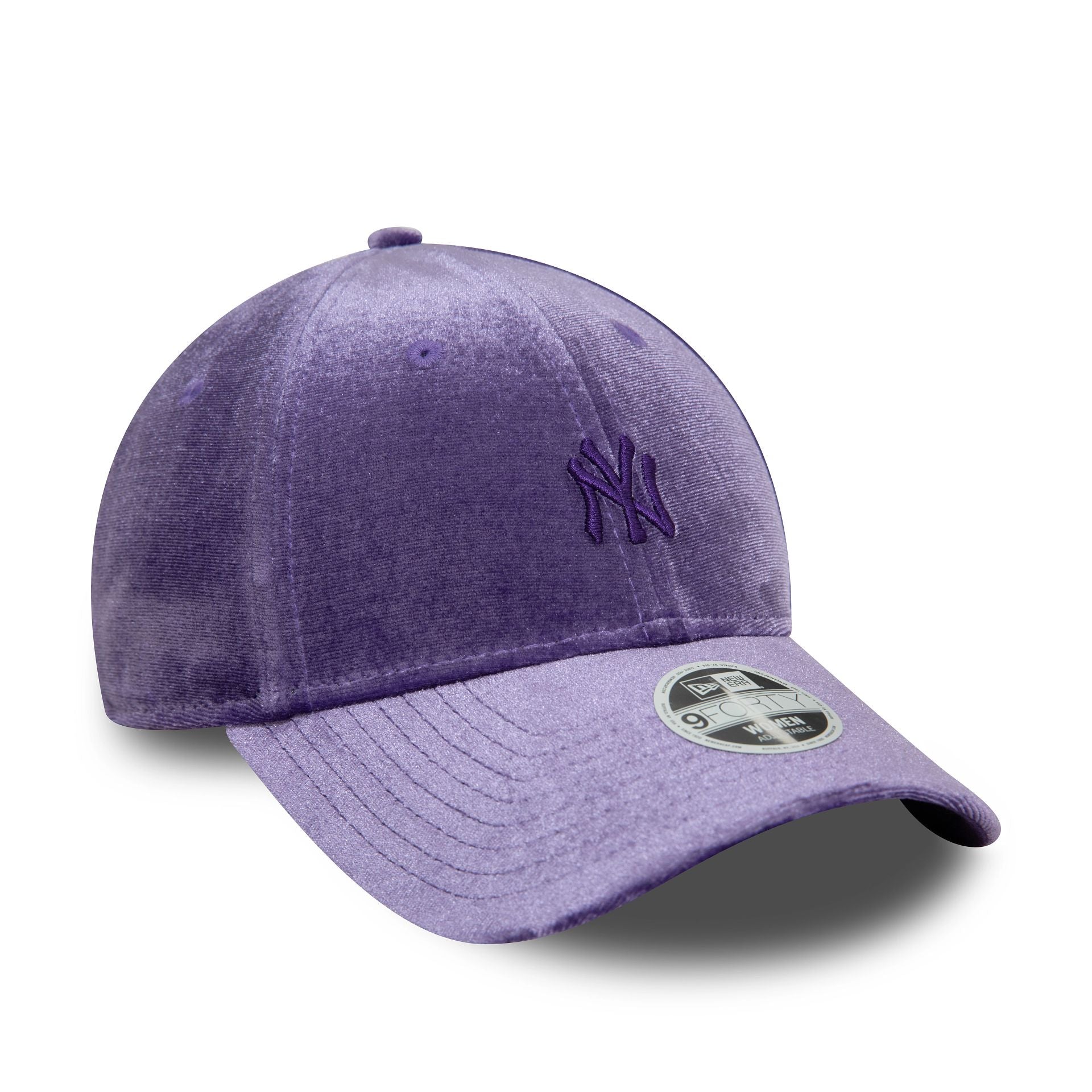 This is a New York Yankees Womens Shimmer Purple 9FORTY Adjustable Cap 3