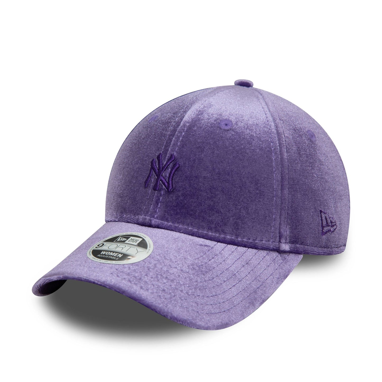 This is a New York Yankees Womens Shimmer Purple 9FORTY Adjustable Cap 1