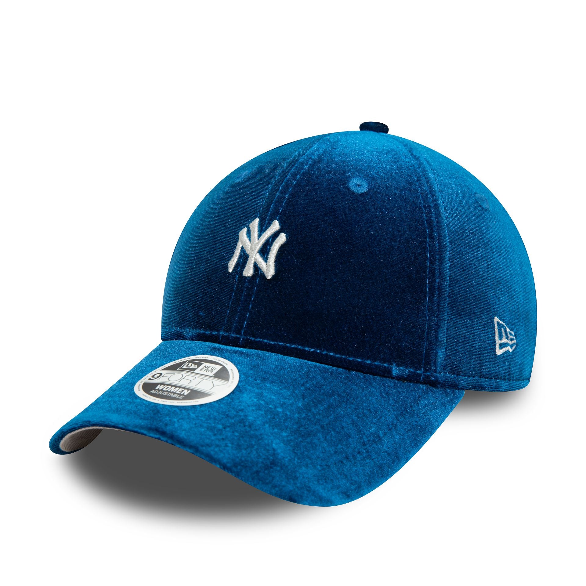 This is a New York Yankees Womens Shimmer Blue 9FORTY Adjustable Cap 1