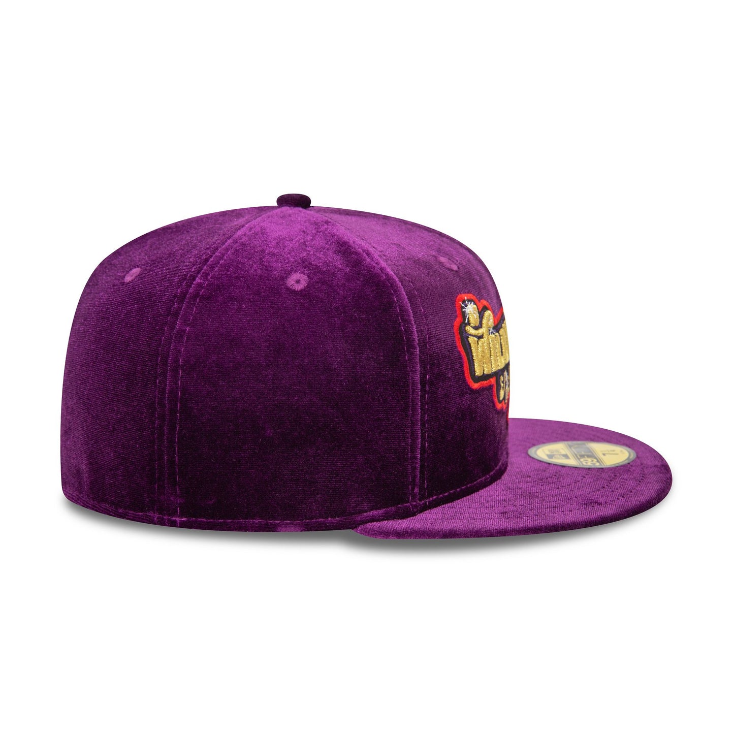 This is a Willy Wonka And The Chocolate Factory Velvet Purple 59FIFTY Fitted Cap 7