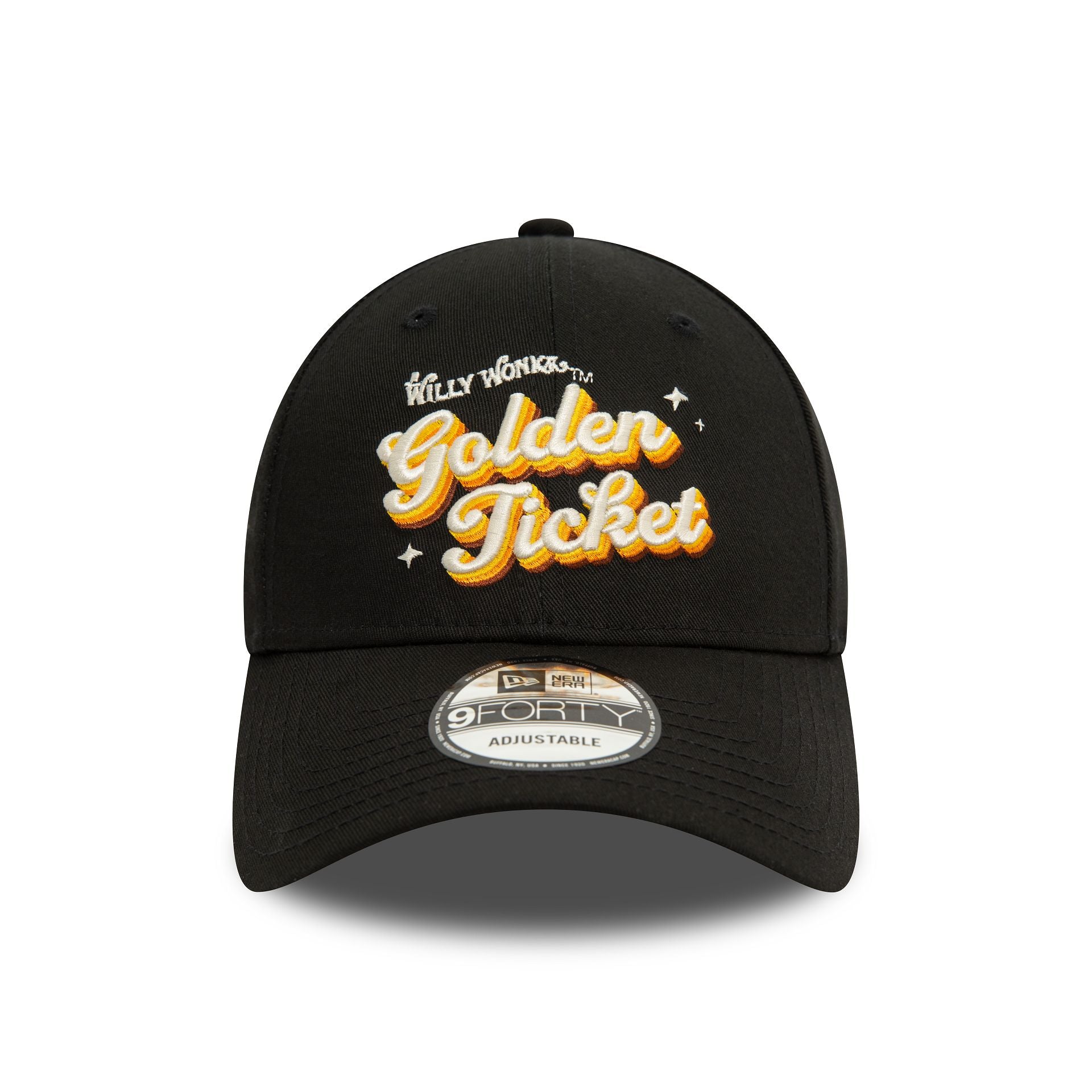 This is a Willy Wonka Golden Ticket Black 9FORTY Adjustable Cap 2