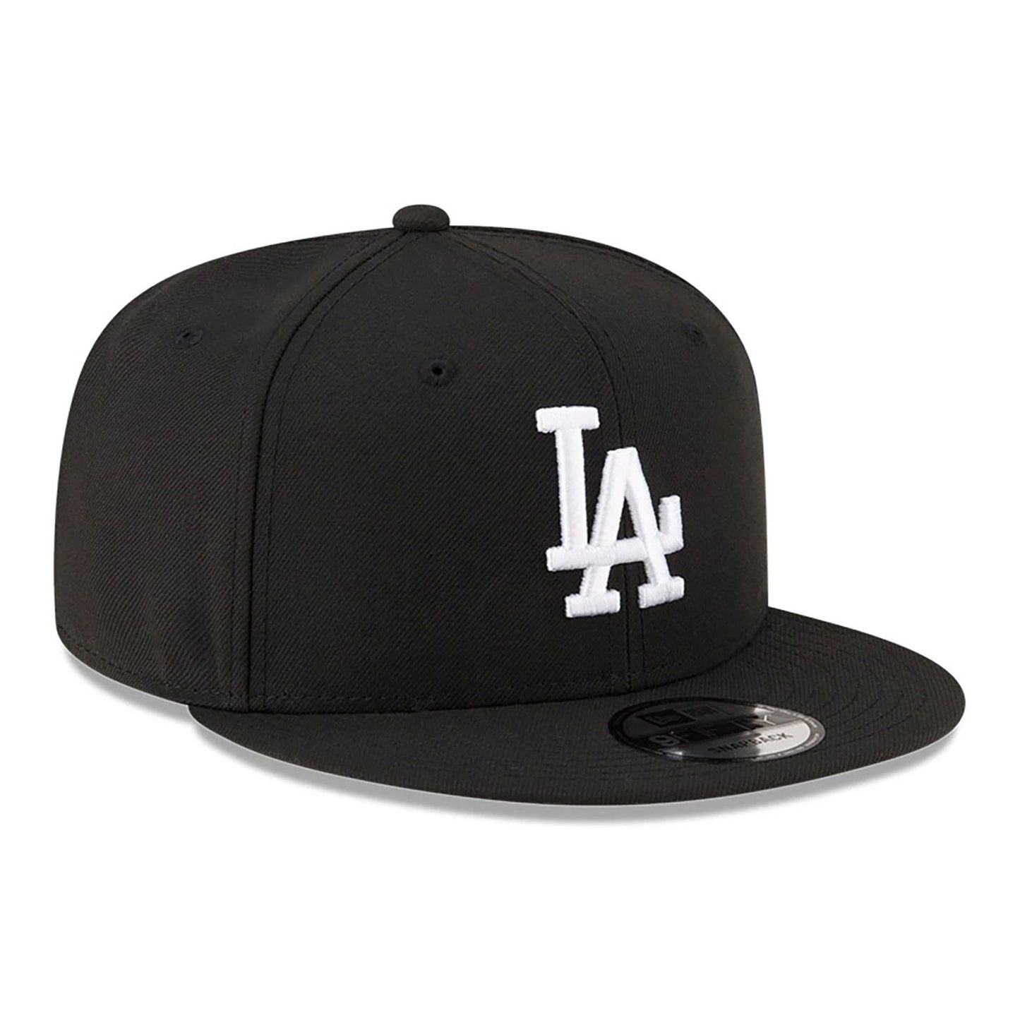 This is a LA Dodgers Chain Stitch Black 9FIFTY Snapback Cap 5