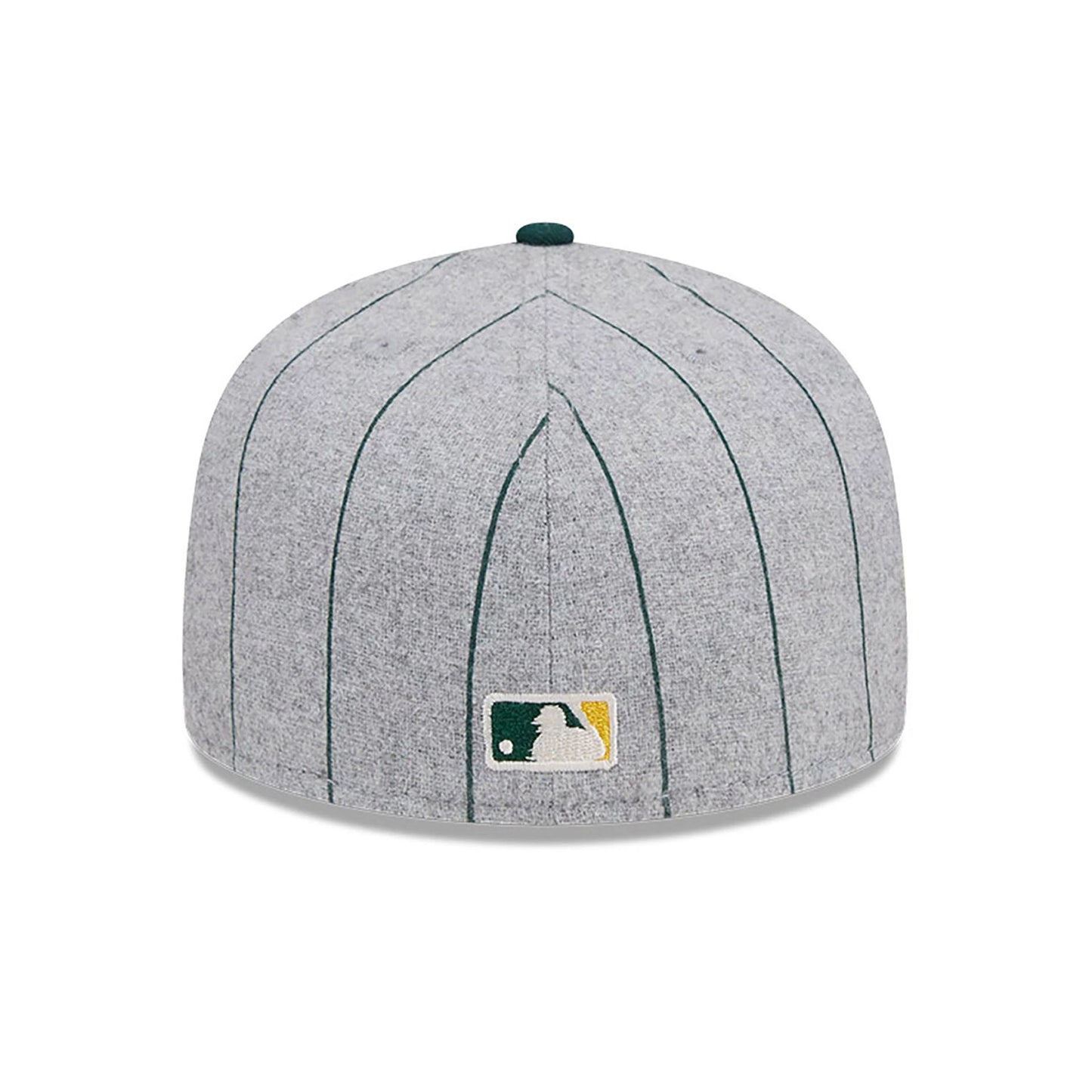 This is a Oakland Athletics Heather Pinstripe Grey 59FIFTY Fitted Cap 5