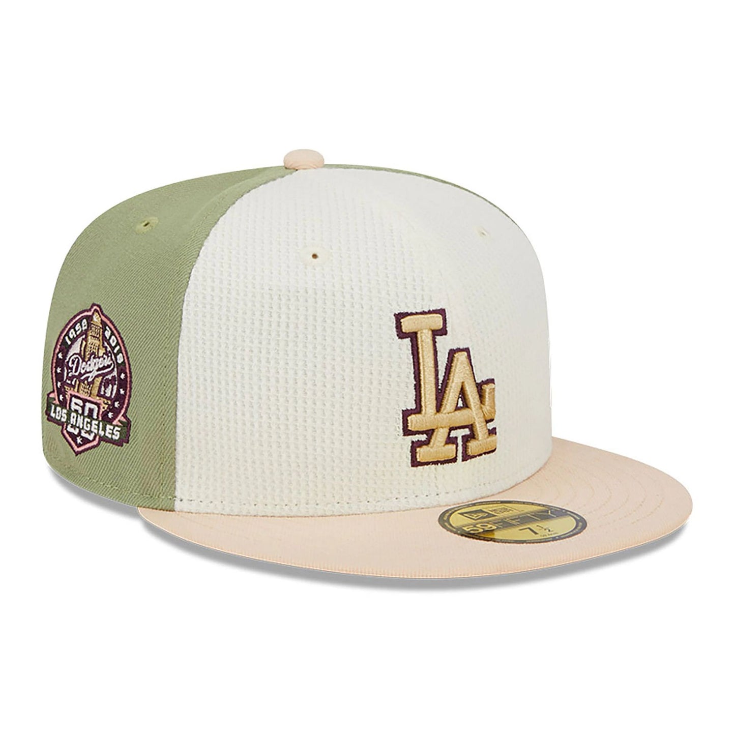 This is a LA Dodgers Thermal Front Pastel Green 59FIFTY Fitted Cap 6