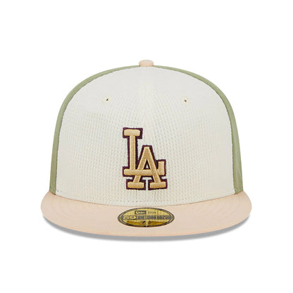 This is a LA Dodgers Thermal Front Pastel Green 59FIFTY Fitted Cap 2