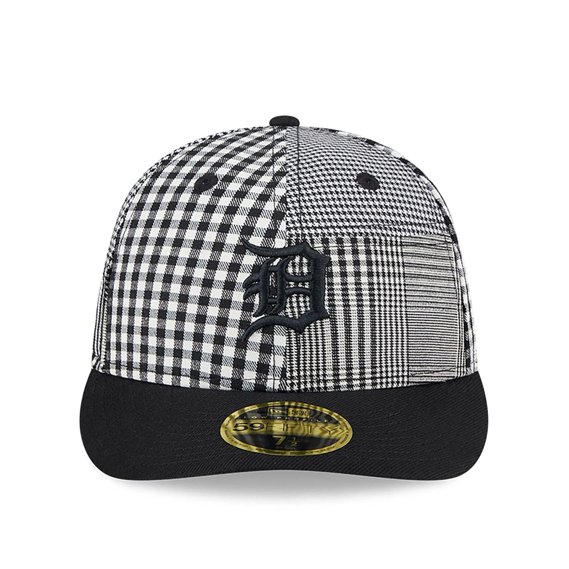 This is a Detroit Tigers Patch Plaid Black Low Profile 59FIFTY Fitted Cap 3