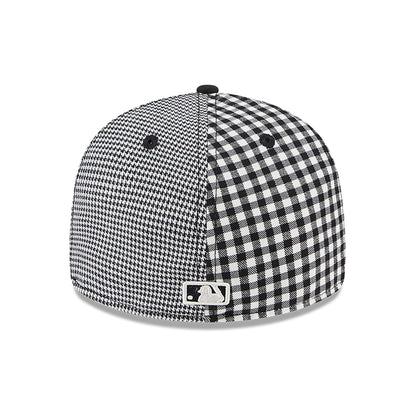 This is a Chicago White Sox Patch Plaid Black Low Profile 59FIFTY Fitted Cap 5