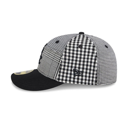 This is a Chicago White Sox Patch Plaid Black Low Profile 59FIFTY Fitted Cap 6