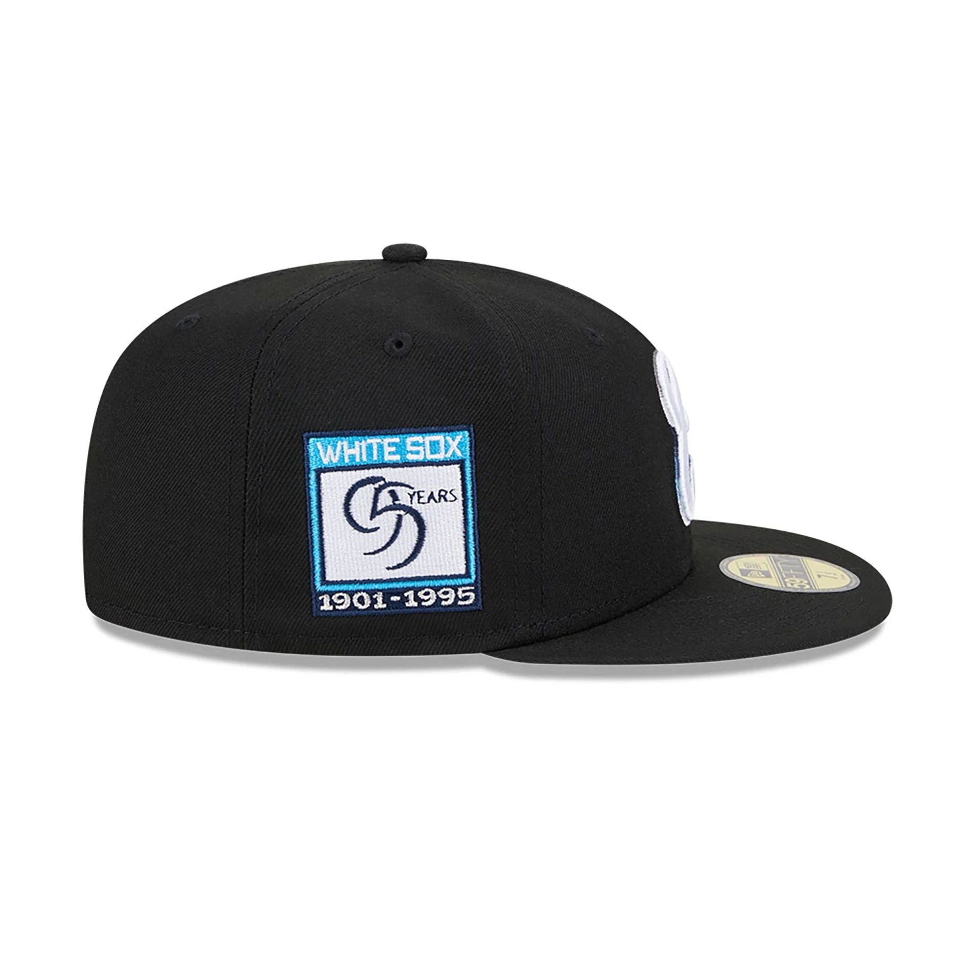 This is a Chicago White Sox Raceway Black 59FIFTY Fitted Cap 6