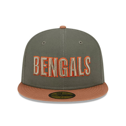 This is a Cincinnati Bengals Ripstop Green 59FIFTY Fitted Cap 3