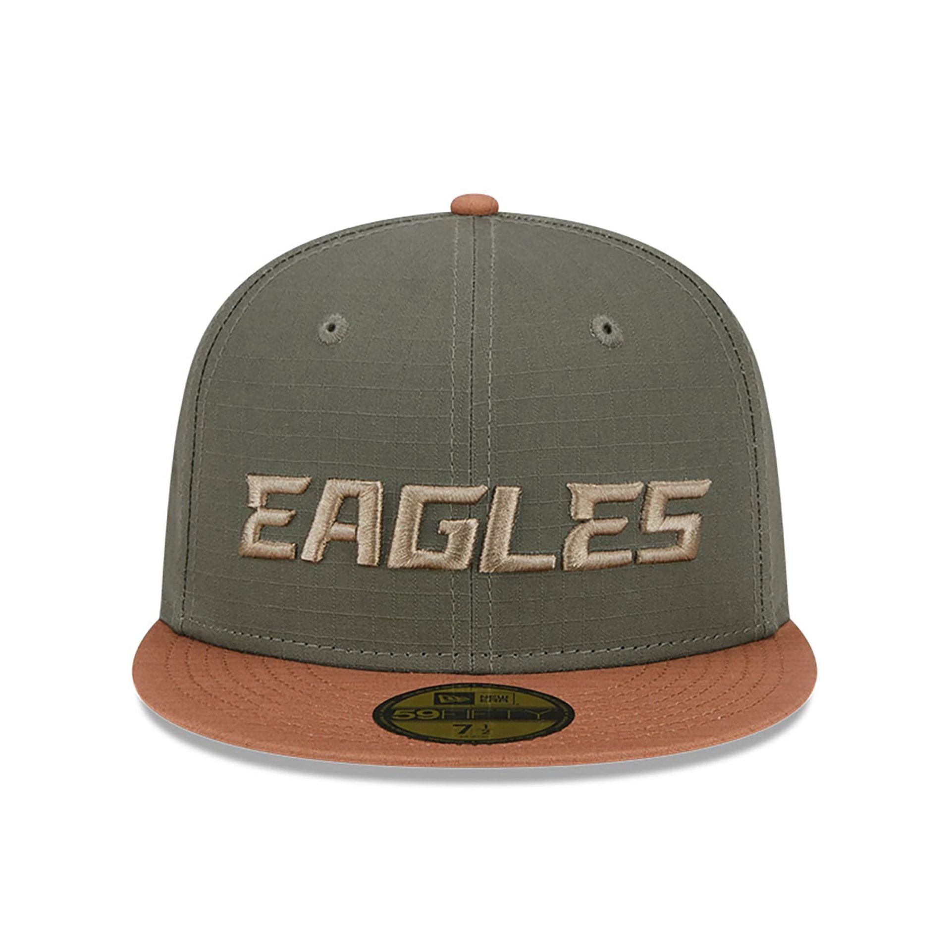 This is a Philadelphia Eagles Ripstop Green 59FIFTY Fitted Cap 3