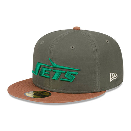 This is a New York Jets Ripstop Green 59FIFTY Fitted Cap 4