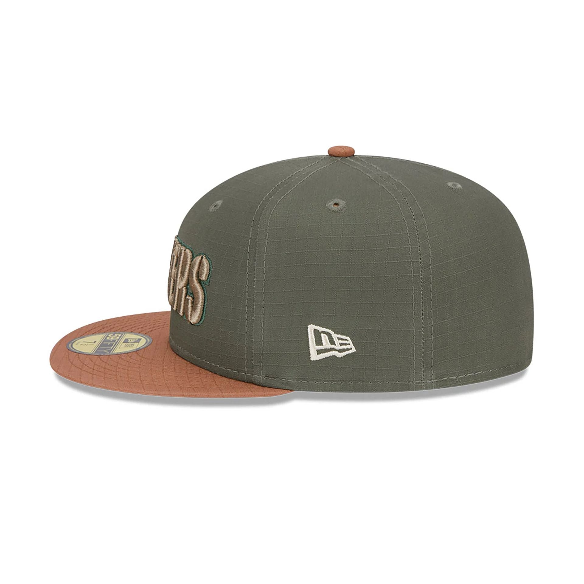 This is a Green Bay Packers Ripstop Green 59FIFTY Fitted Cap 6