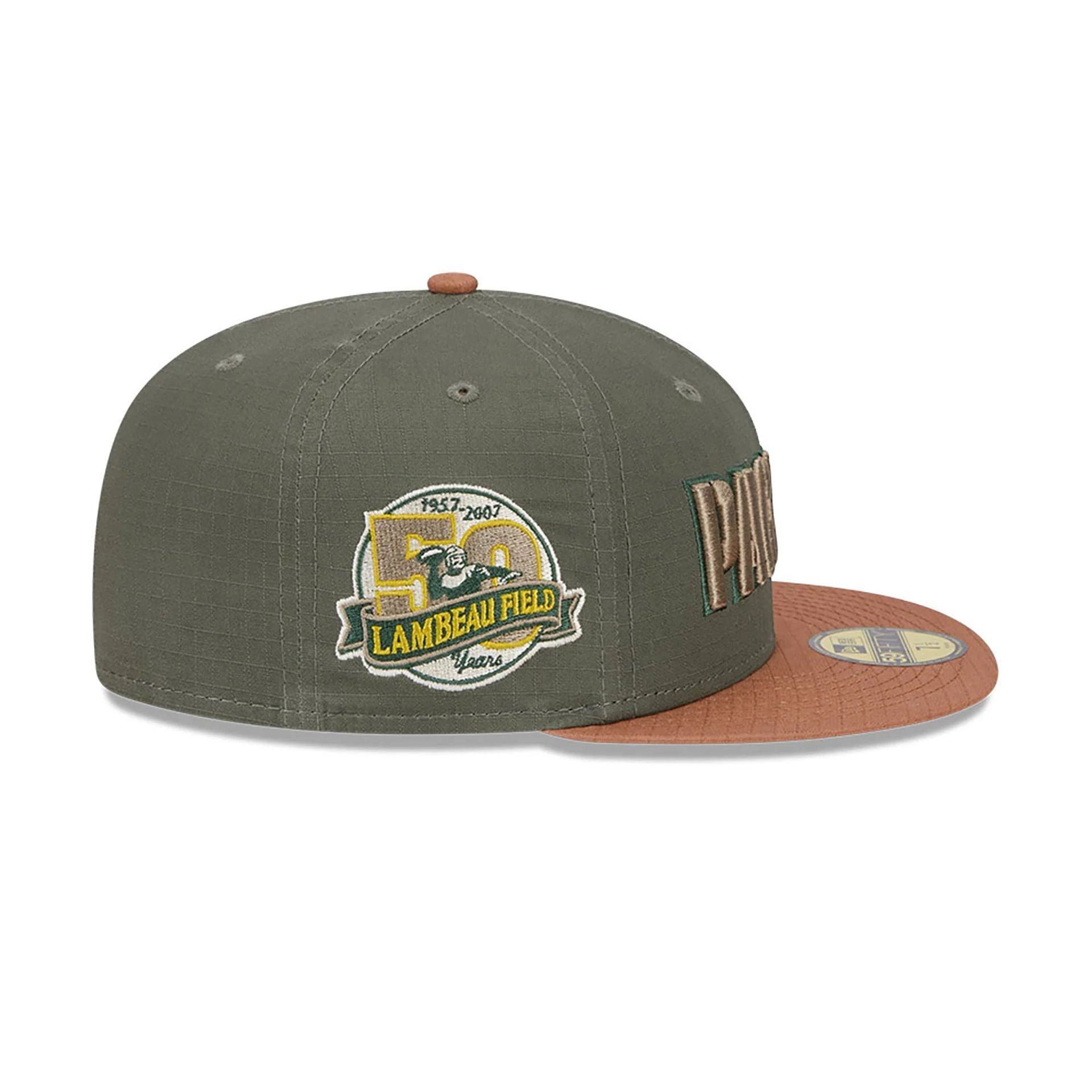 This is a Green Bay Packers Ripstop Green 59FIFTY Fitted Cap 7