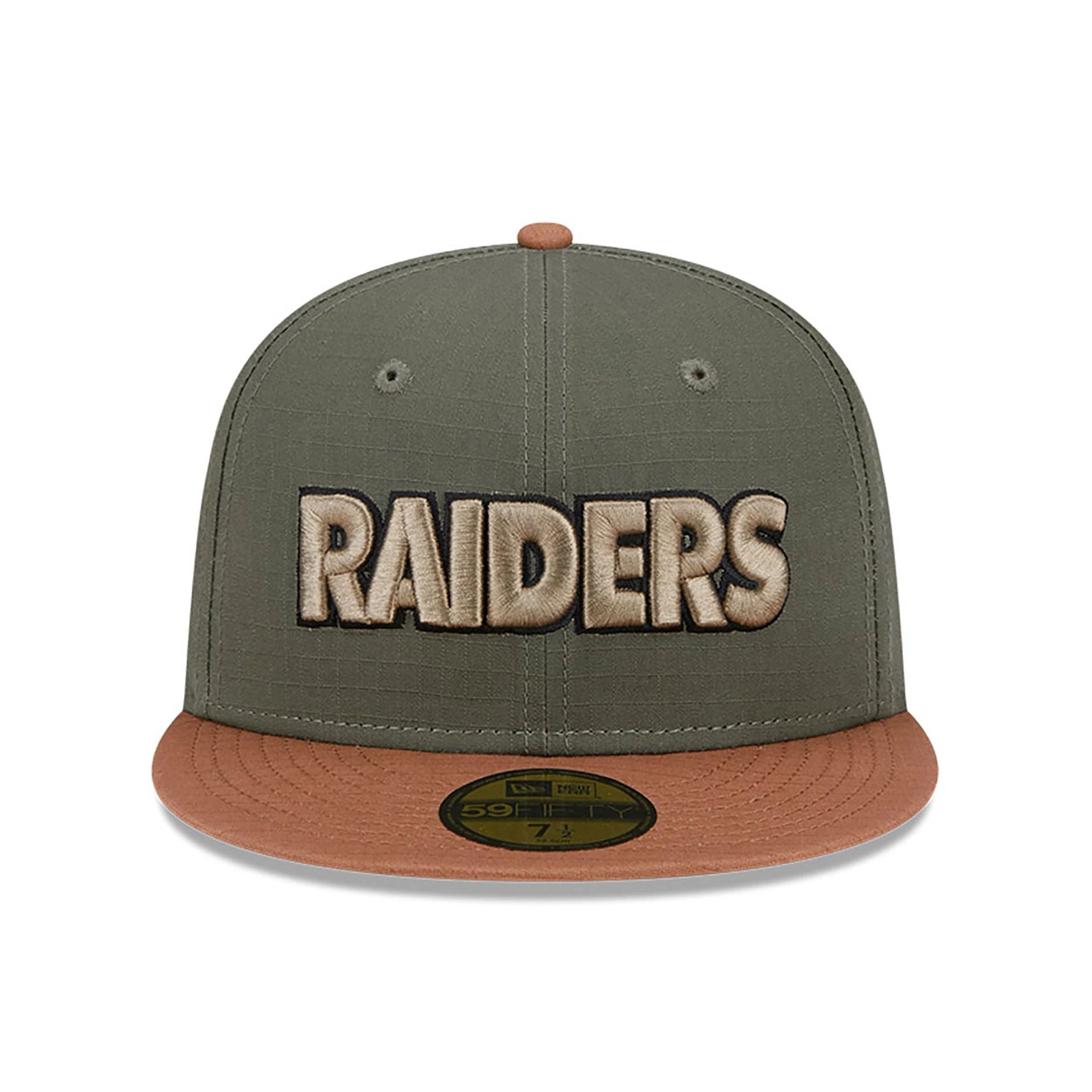 This is a Las Vegas Raiders Ripstop Green 59FIFTY Fitted Cap 3