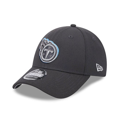 This is a Tennessee Titans NFL Draft 2024 Dark Grey 9FORTY Stretch-Snap Cap 1