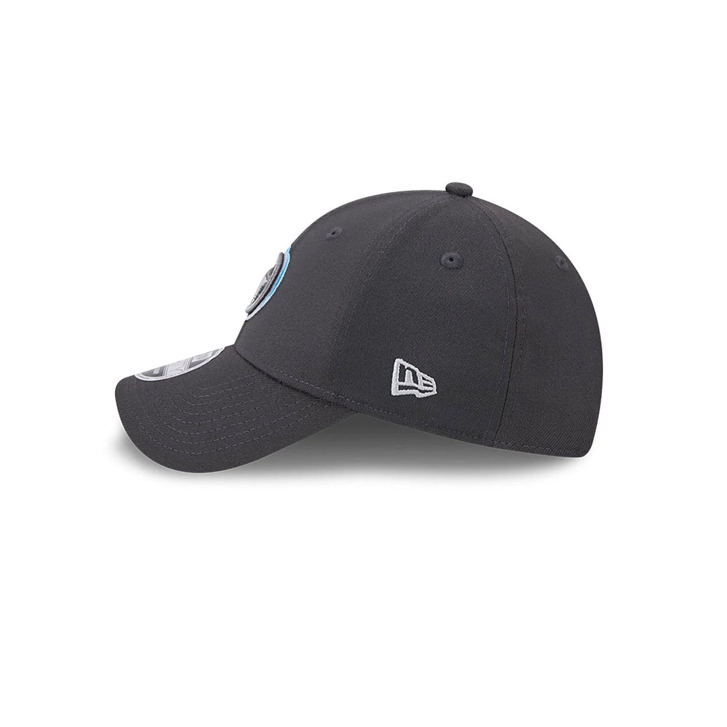 This is a Tennessee Titans NFL Draft 2024 Dark Grey 9FORTY Stretch-Snap Cap 6