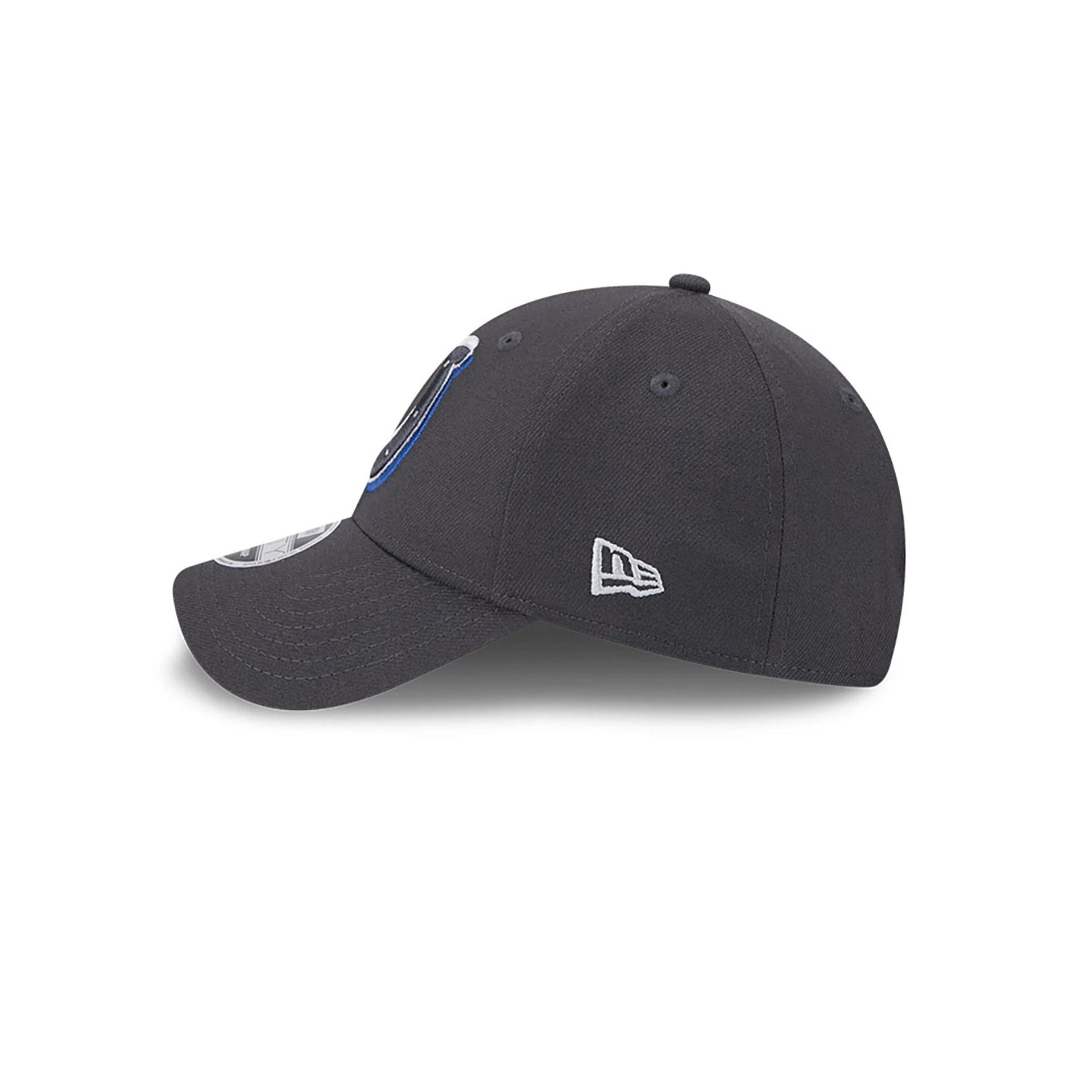 This is a Indianapolis Colts NFL Draft 2024 Dark Grey 9FORTY Stretch-Snap Cap 2