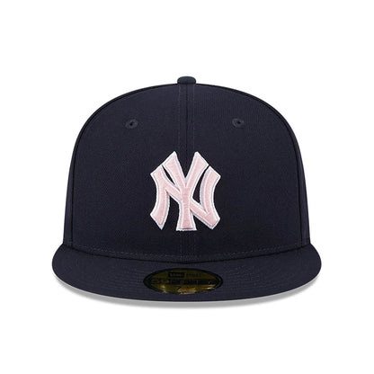 This is a New York Yankees MLB Mother's Day 2024 Navy 59FIFTY Fitted Cap 3