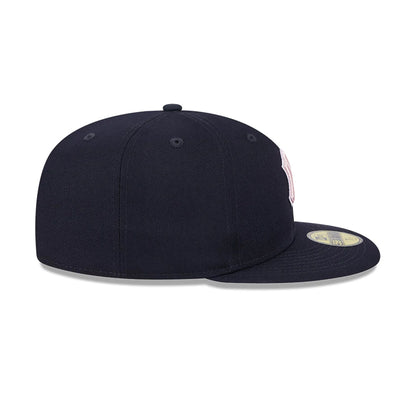 This is a New York Yankees MLB Mother's Day 2024 Navy 59FIFTY Fitted Cap 6