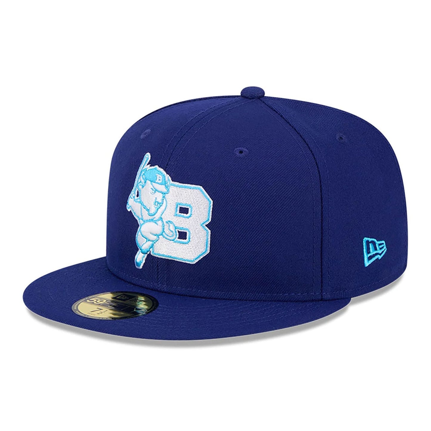 This is a Buffalo Bisons MiLB Father's Day 2024 Dark Blue 59FIFTY Fitted Cap 1