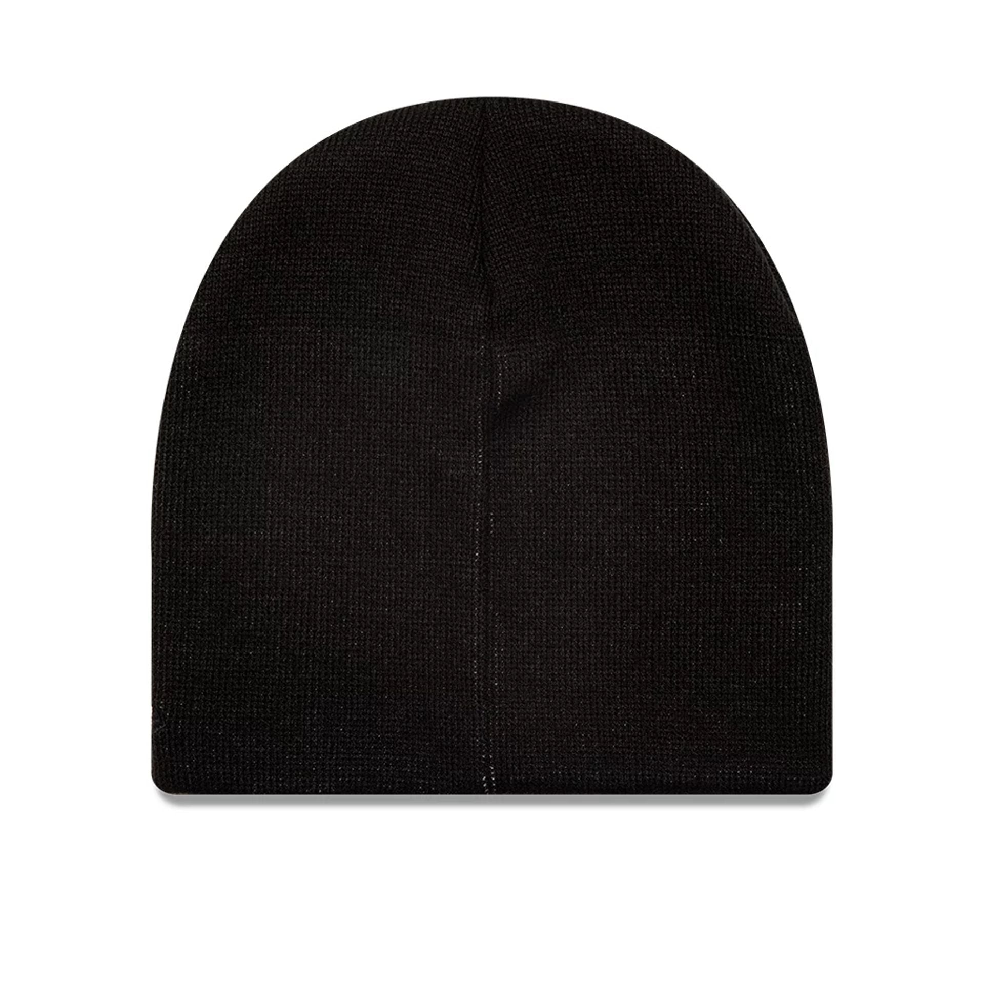 This is a New Era Flag Black Skull Knit Beanie Hat 2