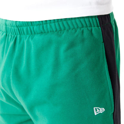 The Male model is wearing Boston Celtics NBA Colour Block Green Shorts 5