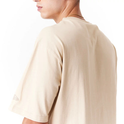 The Male model is wearing Arizona Diamondbacks World Series Light Beige Oversized T-Shirt 4