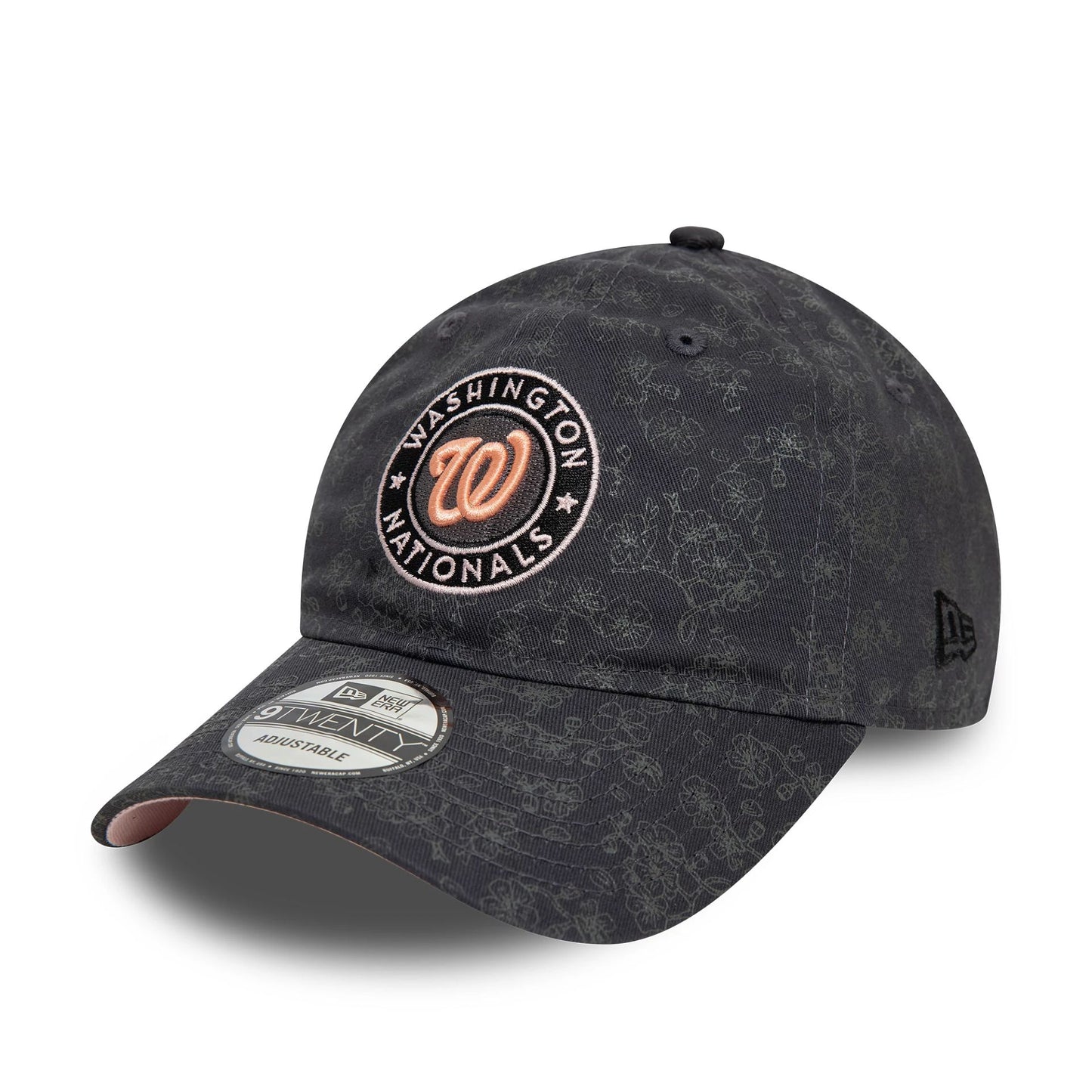 This is a Washington Nationals MLB City Connect Fan Pack Dark Grey 9TWENTY Adjustable Cap 1