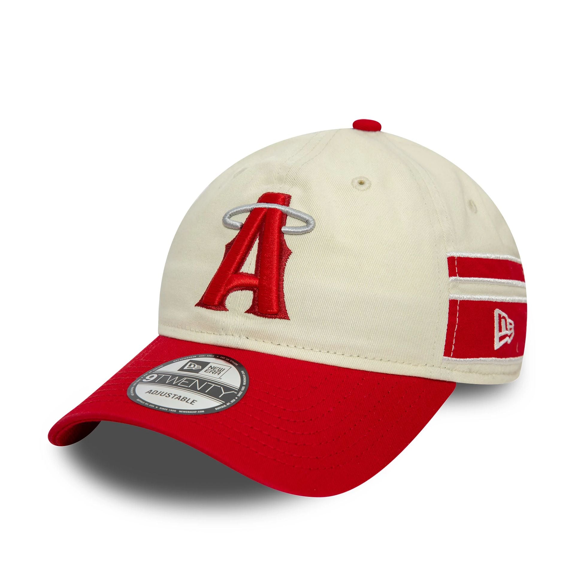 This is a LA Angels MLB City Connect Fan Pack White 9TWENTY Adjustable Cap 1