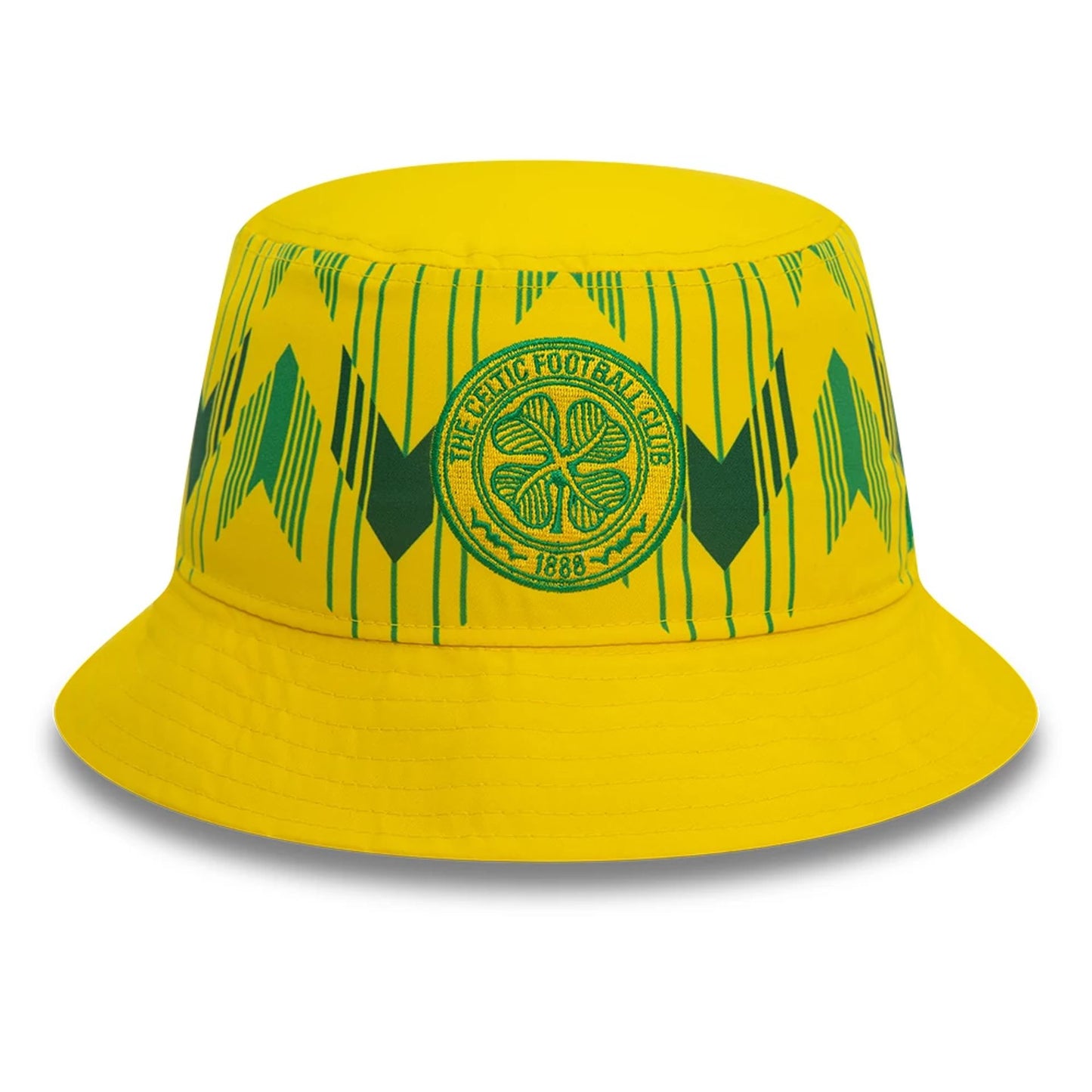 This is a Celtic FC Retro Pack Yellow Bucket Hat 1