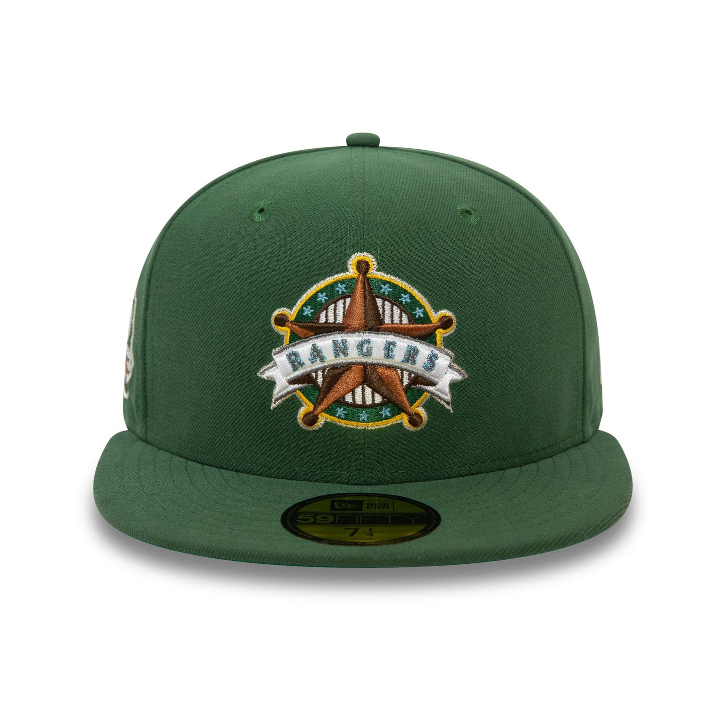 This is a Texas Rangers MLB Cooperstown Alternative Dark Green 59FIFTY Fitted Cap 3