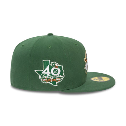 This is a Texas Rangers MLB Cooperstown Alternative Dark Green 59FIFTY Fitted Cap 5