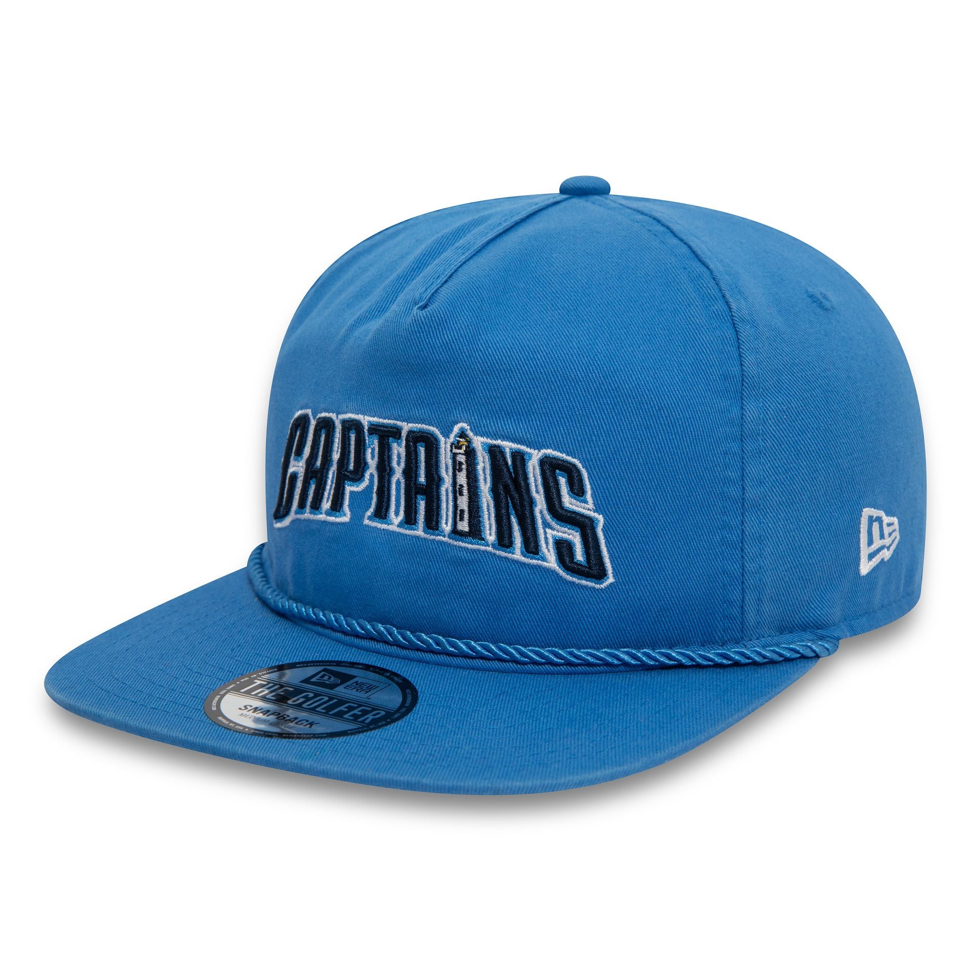 This is a Lake County Captains MiLB Alternative Blue Golfer Cap 1